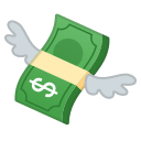 flying money Slack emoji