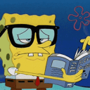 spongebob reading Slack emoji