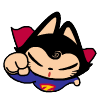 supercat fly Slack emoji