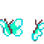 butterfly teal Slack emoji