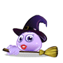 witch flyingbroomstick Slack emoji
