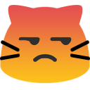 meow upset Slack emoji