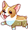 corgi swim Slack emoji