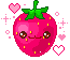 strawberry sparkle Slack emoji