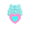 gummybear love Slack emoji
