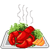 lobster plate Slack emoji