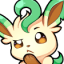 leafeon pout Slack emoji