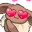 eevee hearteyes Slack emoji
