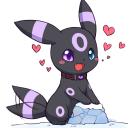 cute umbreon Slack emoji