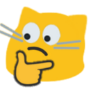 meow thinkingeyes Slack emoji