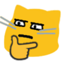 meow thinkingglare Slack emoji