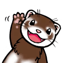 ferret wave Slack emoji