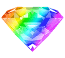 rainbow diamond Slack emoji