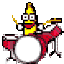 banana drums Slack emoji