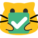 meow checkmark Slack emoji