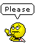 please beg Slack emoji