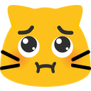 meow puffypleading Slack emoji
