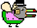 nyan melonbird Slack emoji