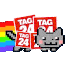 nyancat tag24 Slack emoji