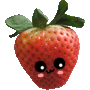 strawberry face Slack emoji