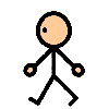 stickman walking Slack emoji