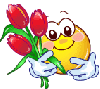 give flowers Slack emoji