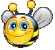 happy bee Slack emoji