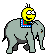 elephant ride Slack emoji