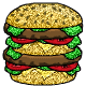 sparkle burger Slack emoji