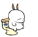 bunny toilet Slack emoji