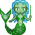 mermaid green Slack emoji