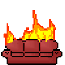 couch fire Slack emoji