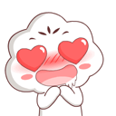 cottoncandy hearteyes Slack emoji