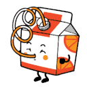 juice drinking juice Slack emoji