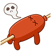 sausage cooked Slack emoji