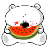 polarbear watermelon Slack emoji