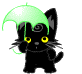 kitty umbrella Slack emoji