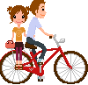 biking together Slack emoji