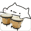 bongo cat drumming Slack emoji