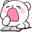 bear yawning Slack emoji