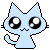 blue kitty Slack emoji