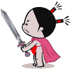 littlegirl sword Slack emoji