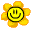 smiley flower orange Slack emoji