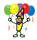 banana balloons Slack emoji