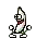 bananadance white Slack emoji