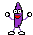 bananadance purple Slack emoji