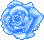 rose blue Slack emoji
