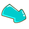 cyan arrow Slack emoji