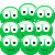 green emojis Slack emoji