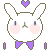 rabbit hearts Slack emoji